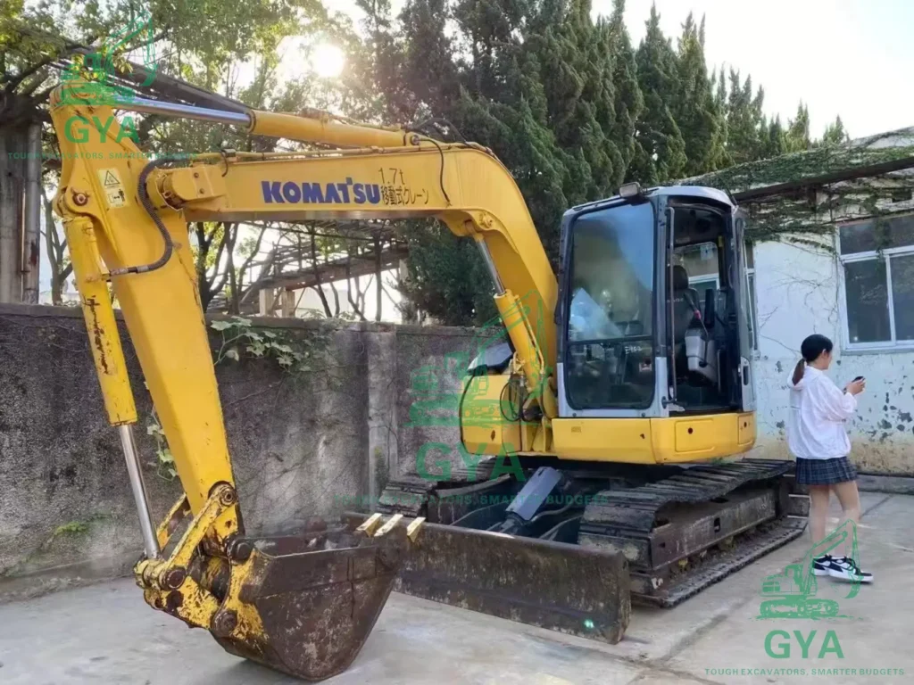 Used Komatsu PC78US-6 excavator for export from China
